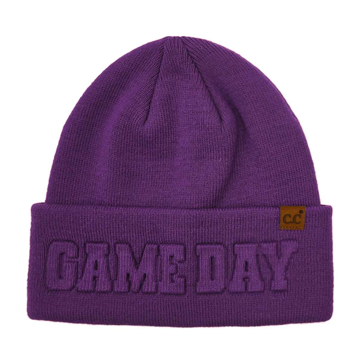 Gameday Embossed Cuff Beanie