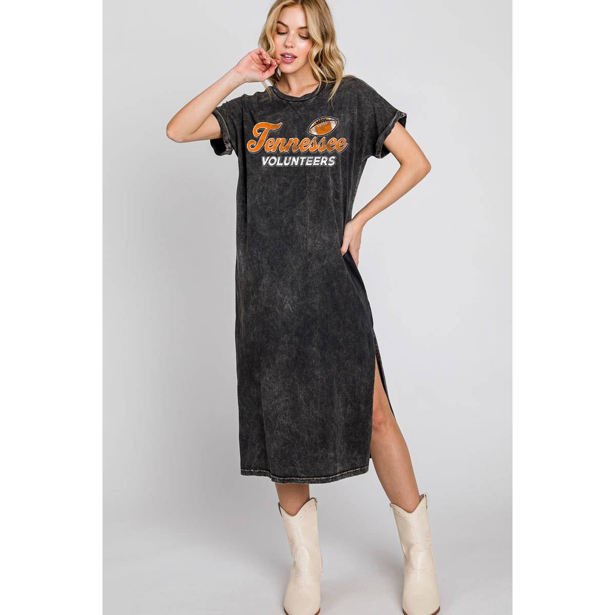 TENNESSEE VOLS MINERAL GRAPHIC SHIRT DRESS : Mineral Black