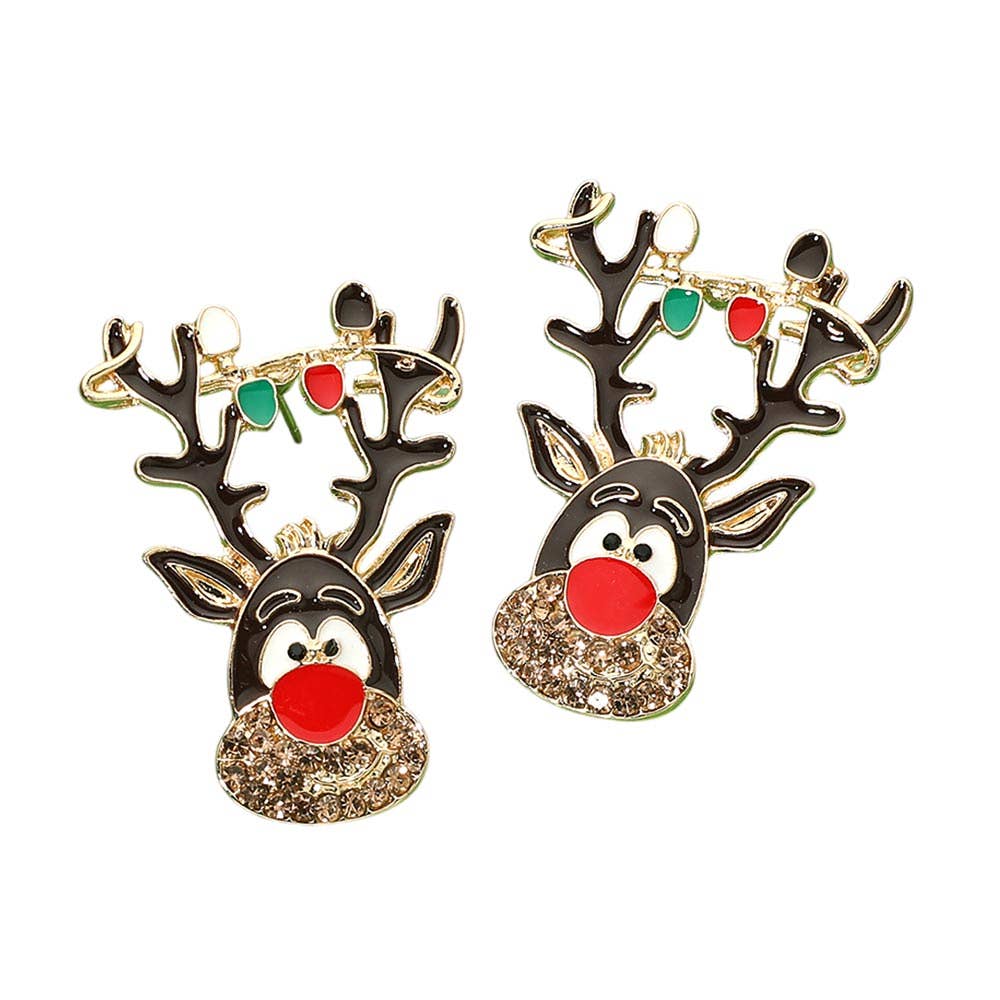 Christmas Holiday Reindeer Earrings