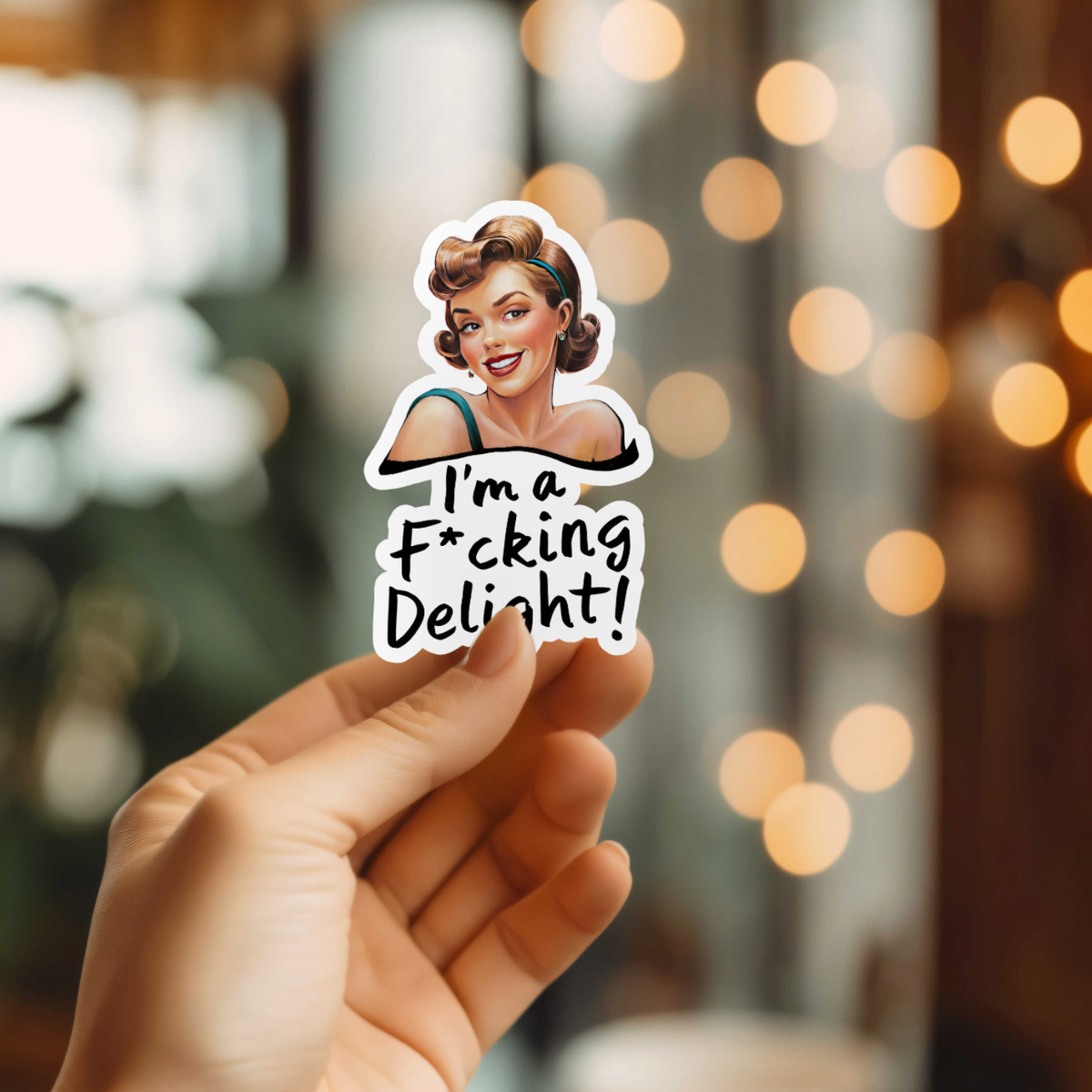 I'm A Delight Sticker | Laptop Sticker | Vinyl Die Cut Sti