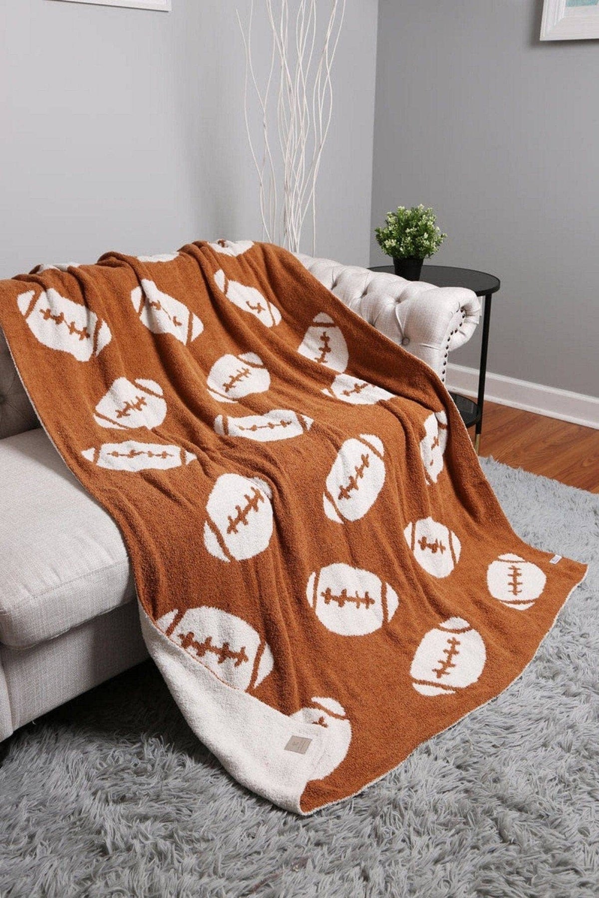 Super Lux Football Throw Blanket