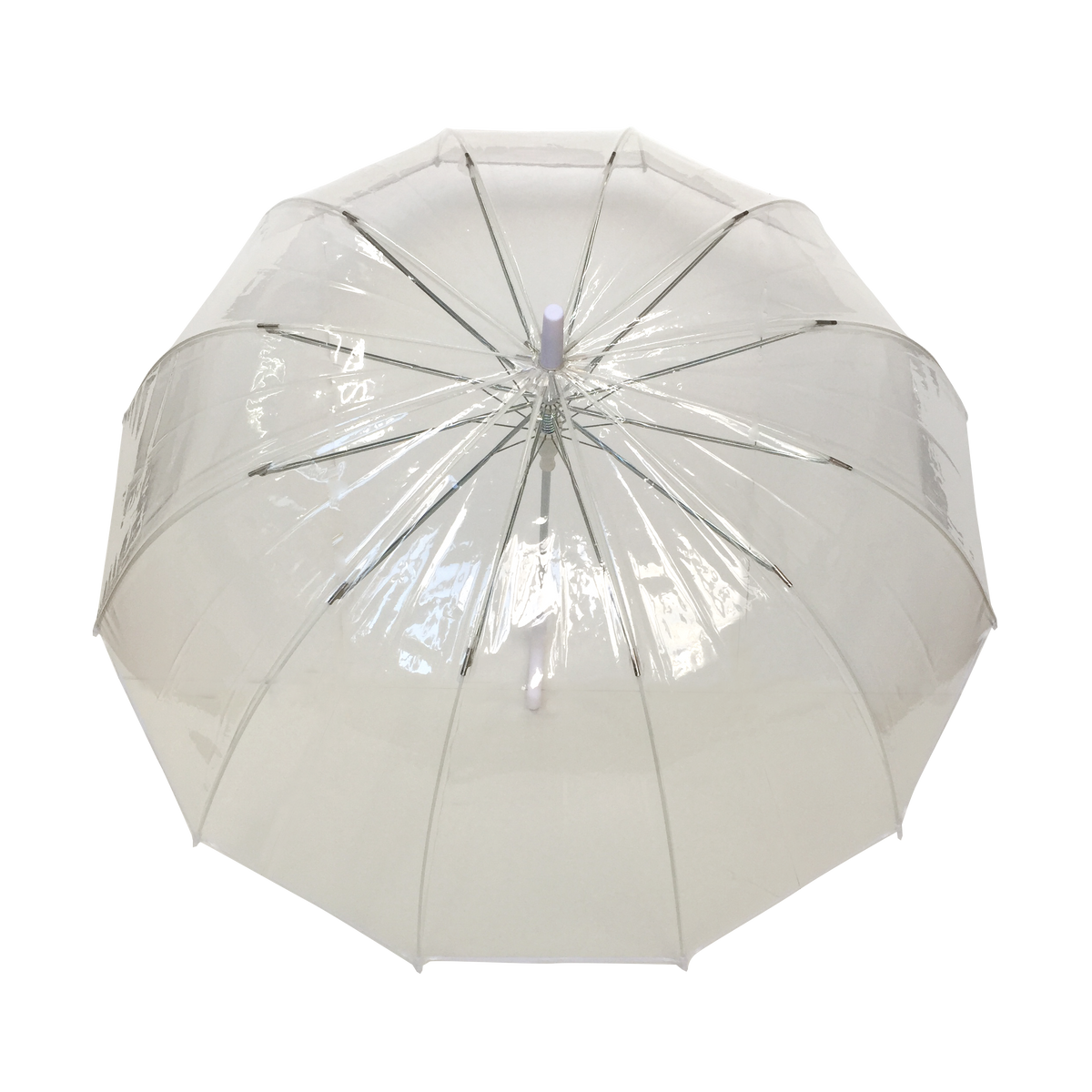 Large Transparent White Border Umbrella - Wedding