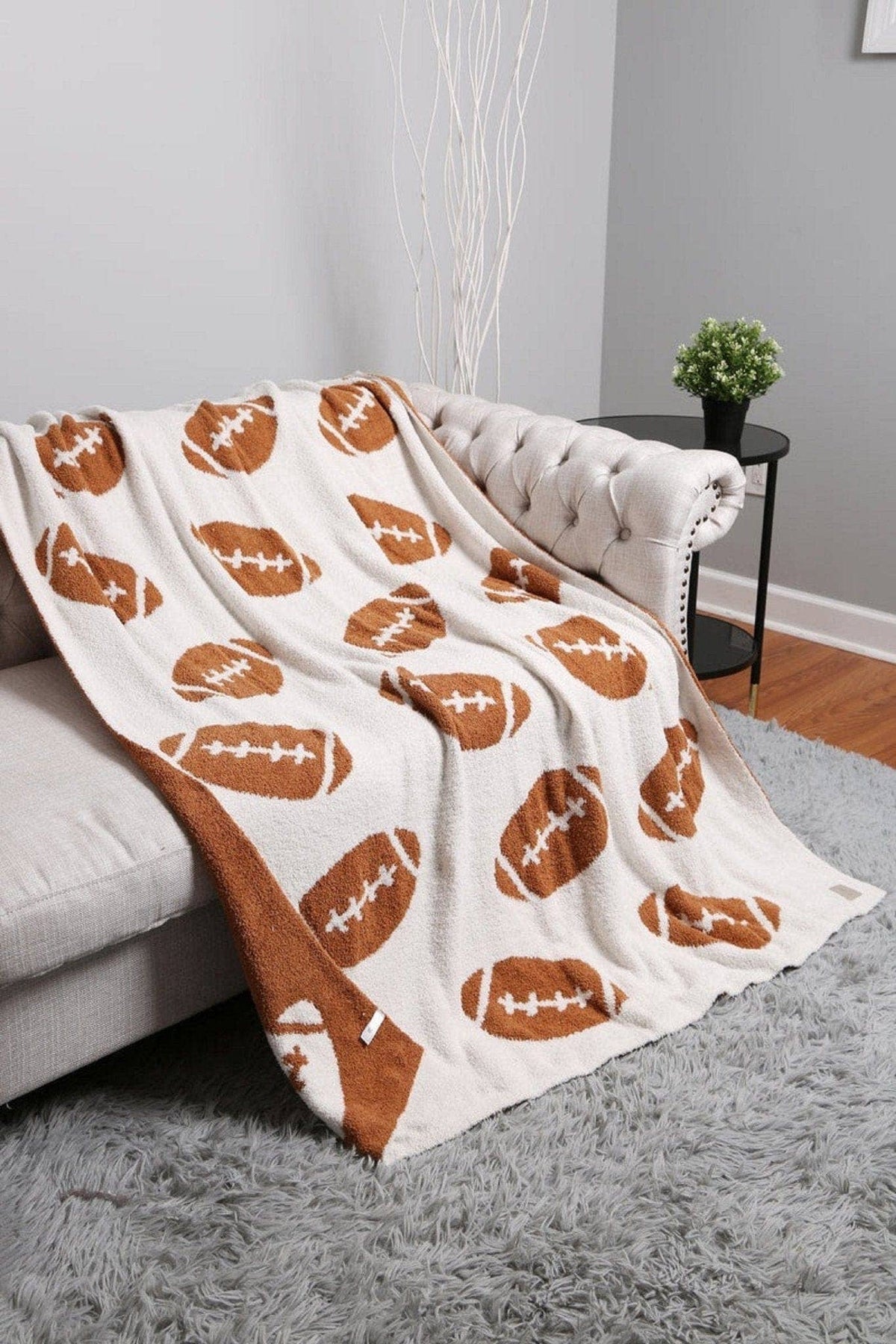 Super Lux Football Throw Blanket