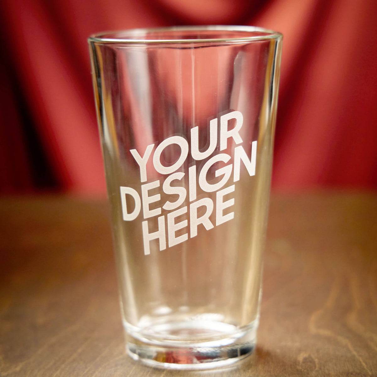 Memphis Pint Glass – Premium Deep Etched Glassware