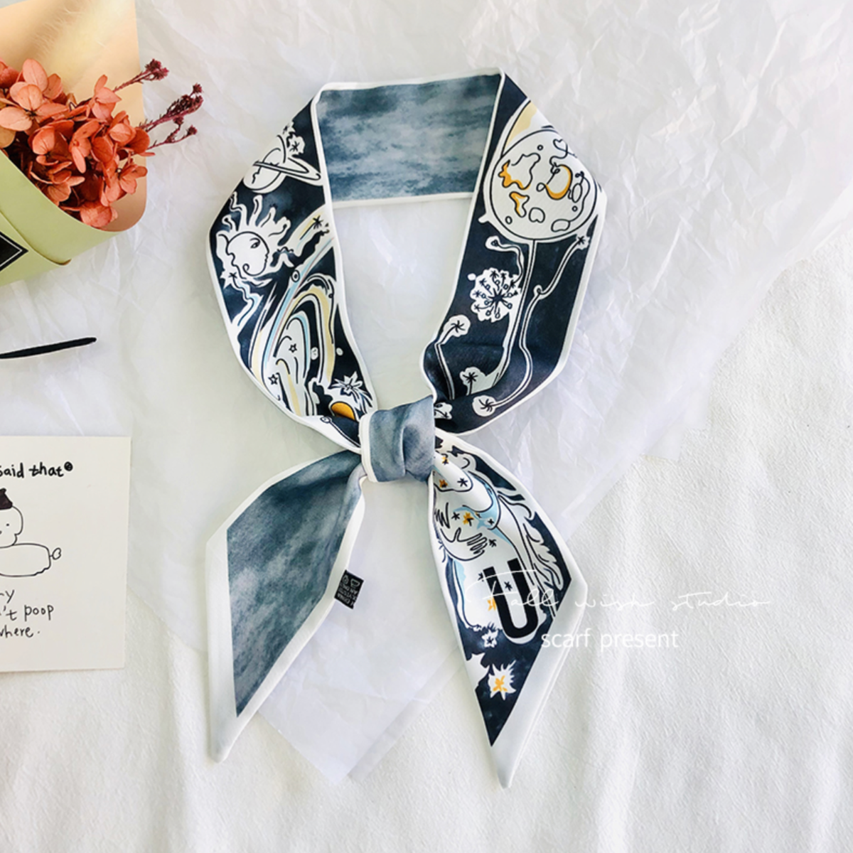 Ribbon Scarf/ Purse Scarf