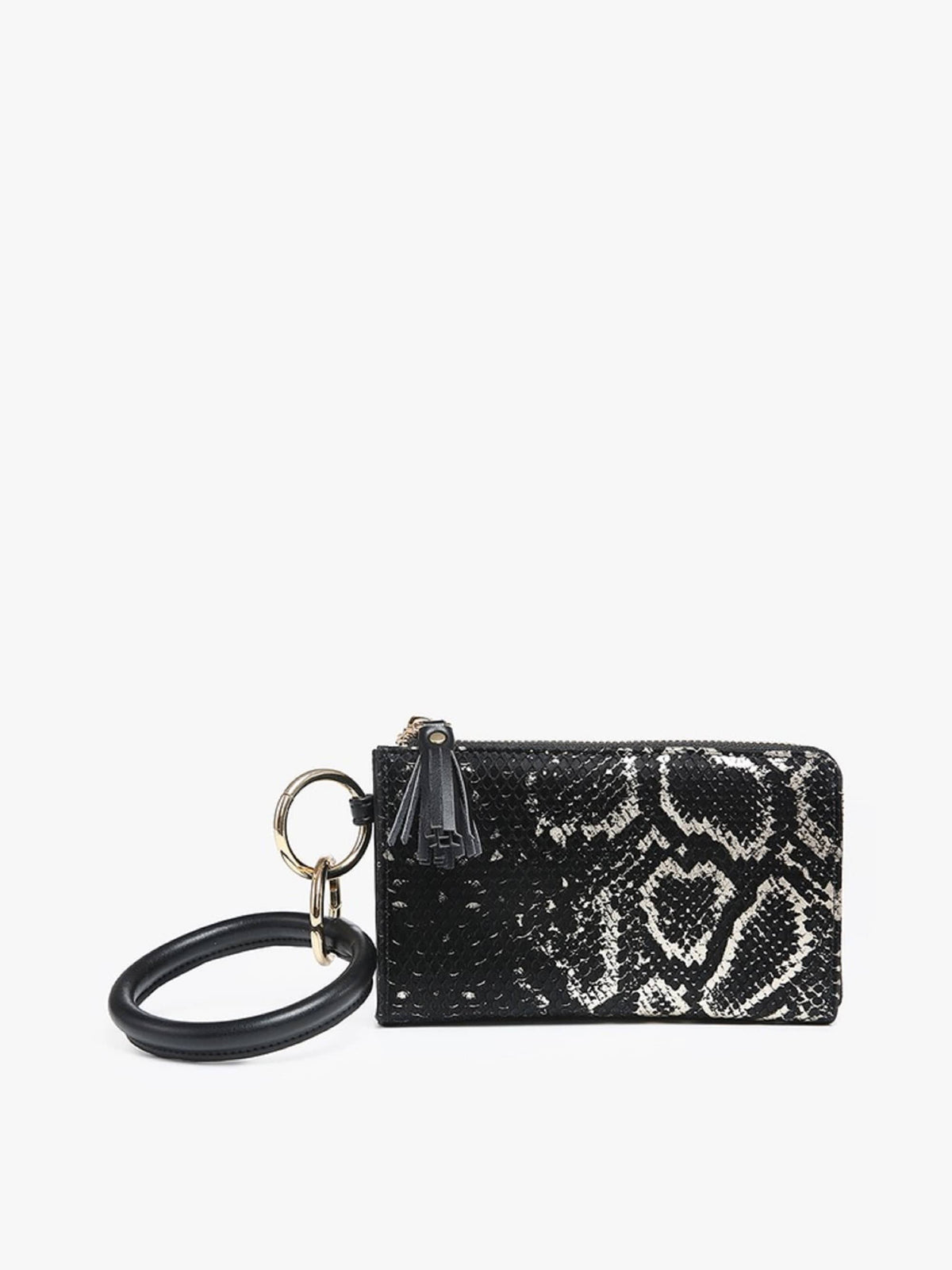 Liv Snake Bangle Wristlet Wallet in Vegan Leather