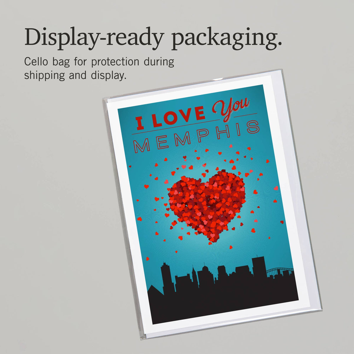 GREETING CARD I Love You Memphis, Tennessee