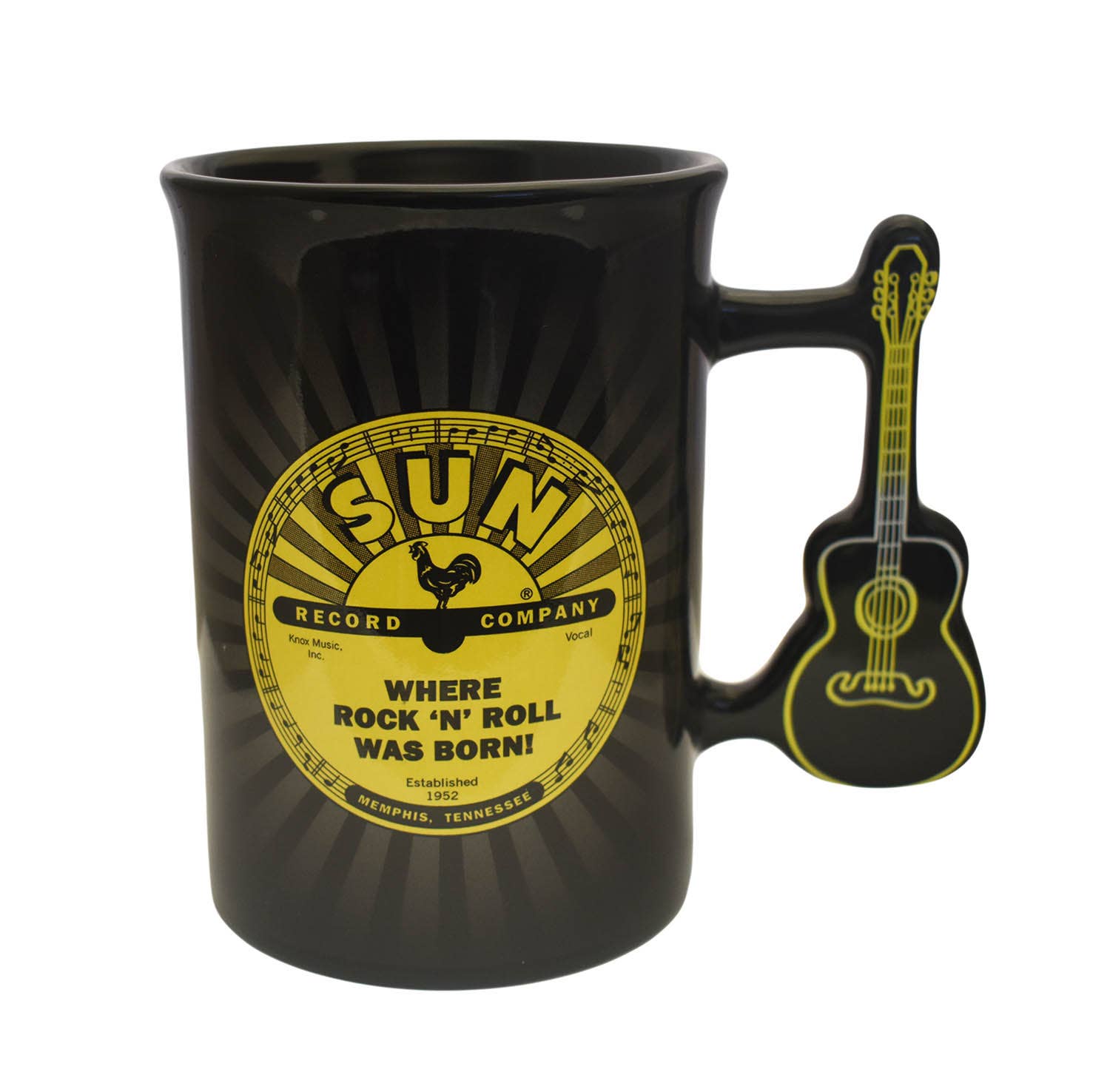 Sun Record Mug - Rock & Roll Guitar Handle