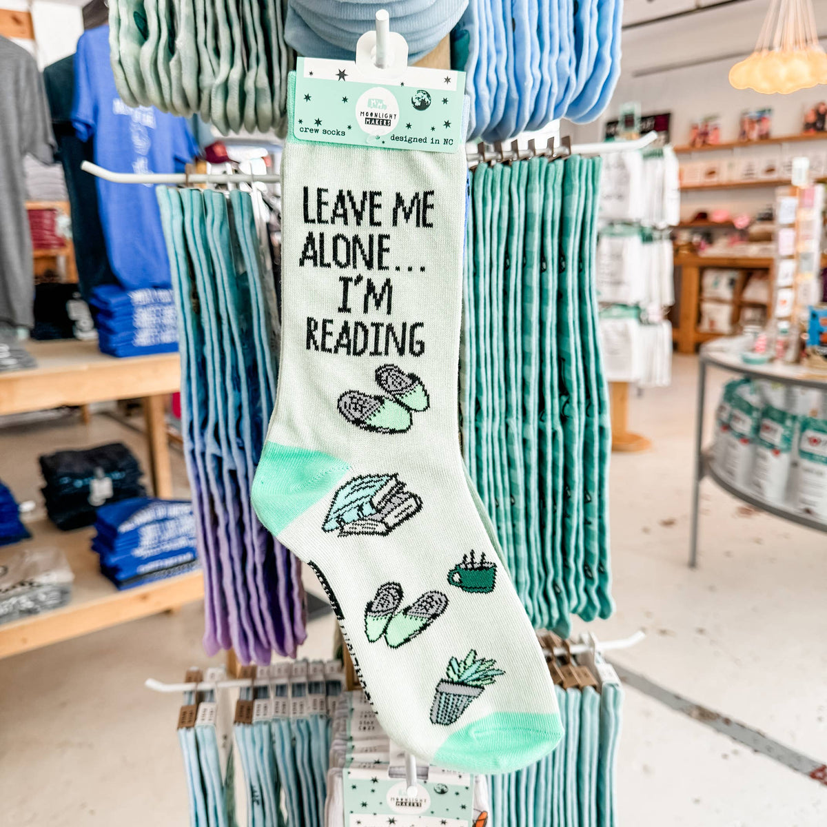 Leave Me Alone I'm Reading - Funny Unisex Socks