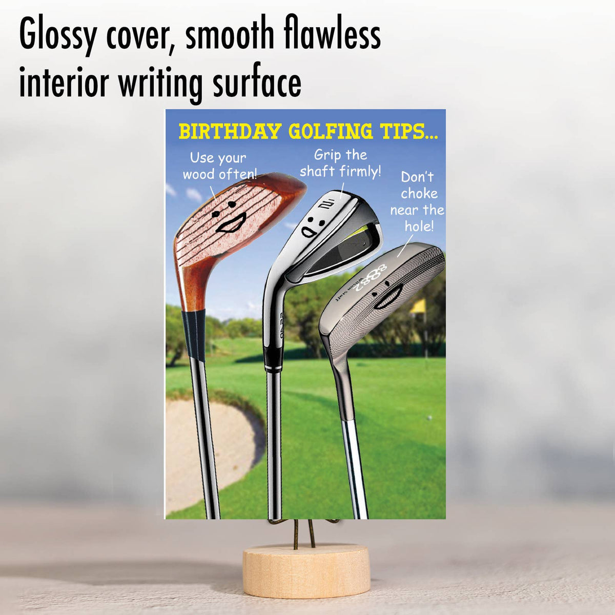 Golfing Tips Funny Birthday Greeting Card