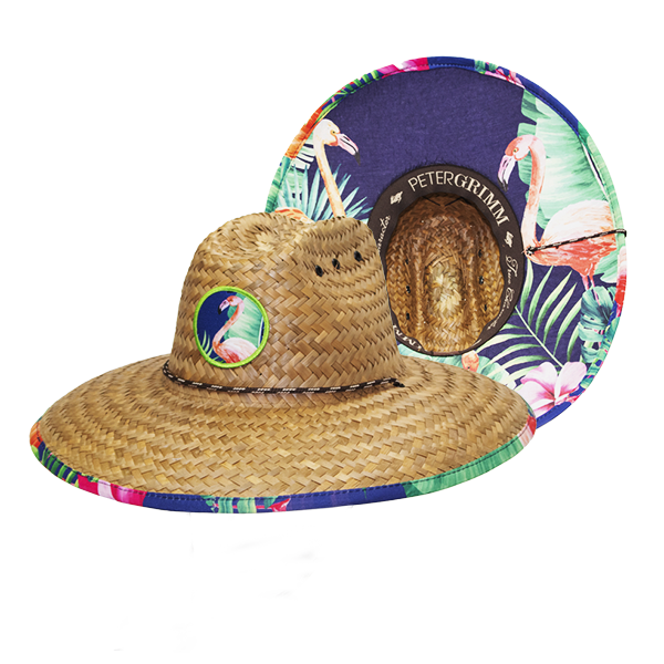 Flamingo 1 Straw Lifeguard Hat