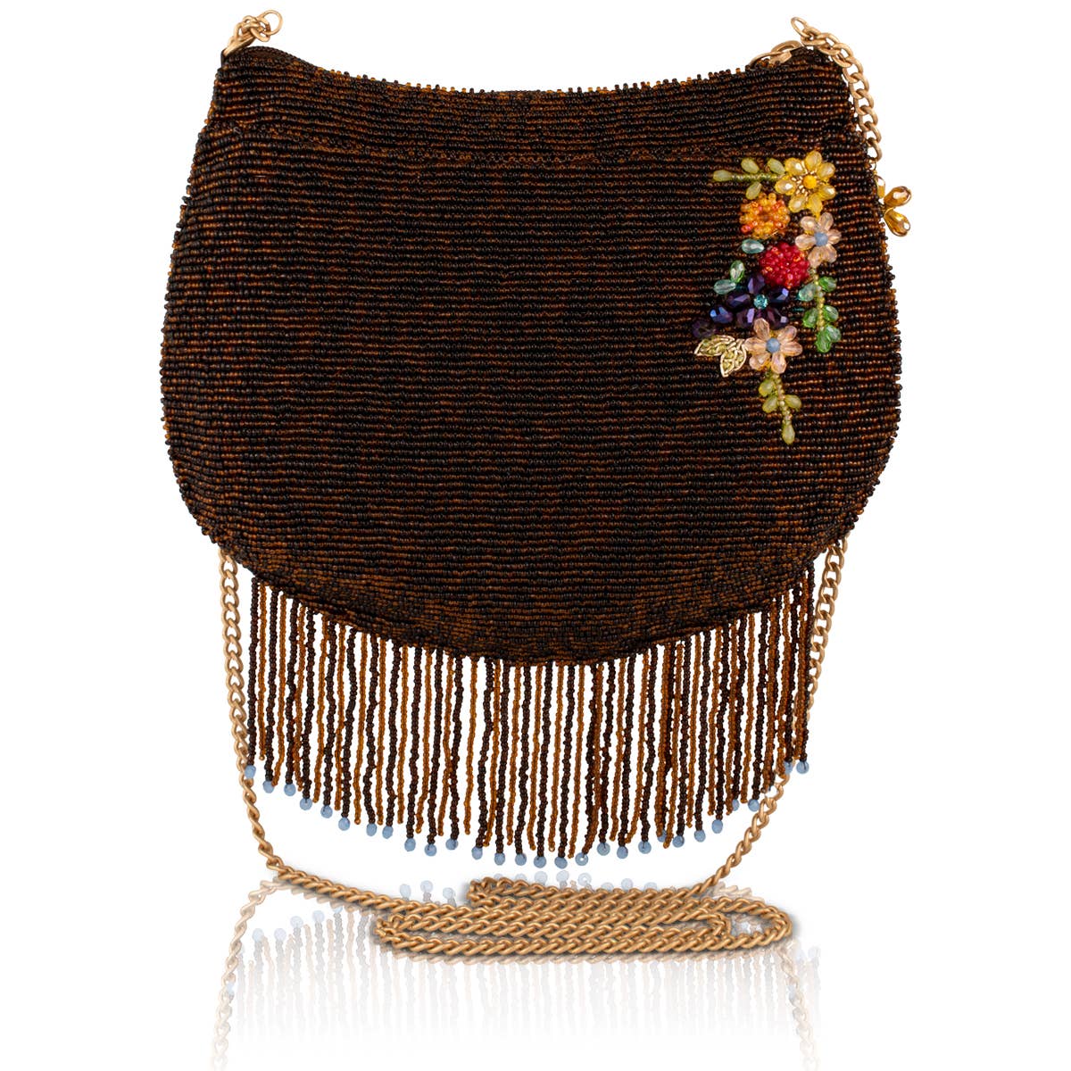 Peace &amp; Light beaded peace sign crossbody bag