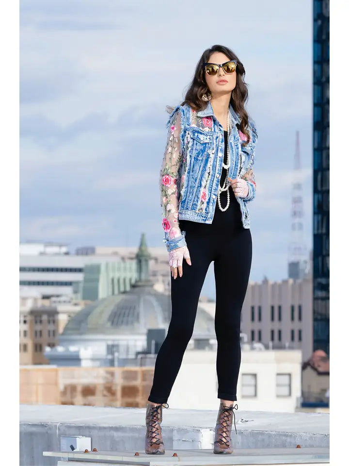 Lace Denim Jacket