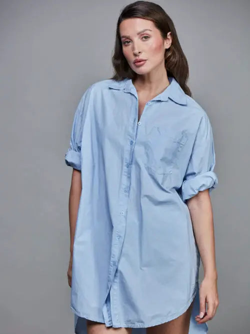 Boyfriend Oversized Cotton Shirt ONE SIZE