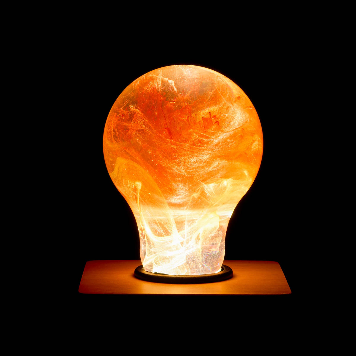 EP LIGHT Handmade Sunflower Led Light Bulb: Bulb+Wooden Base