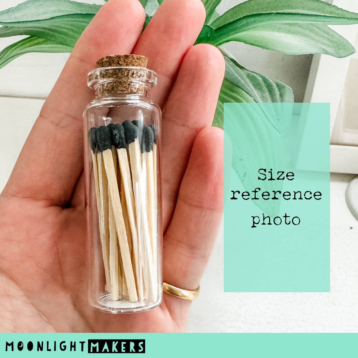 Fancy Safety Matches in Glass Vial -