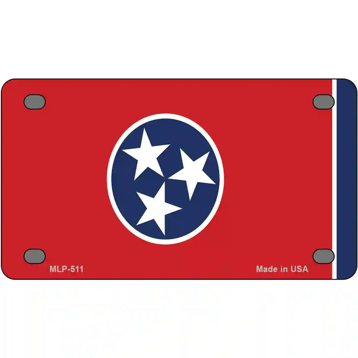 Tennessee State Flag Metal Novelty License Plate