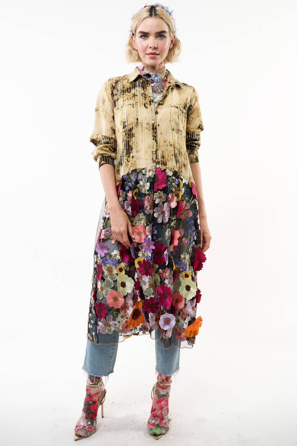 Valencia Maxi Shirt: Oxidized Black