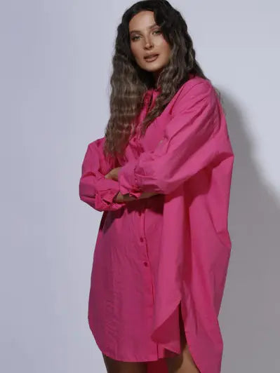 Boyfriend Oversized Cotton Shirt ONE SIZE