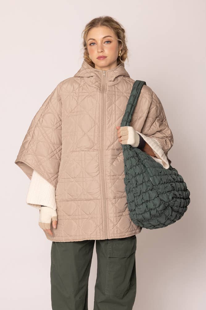 Cora Large Quilted Puffer Women's Tote Bag