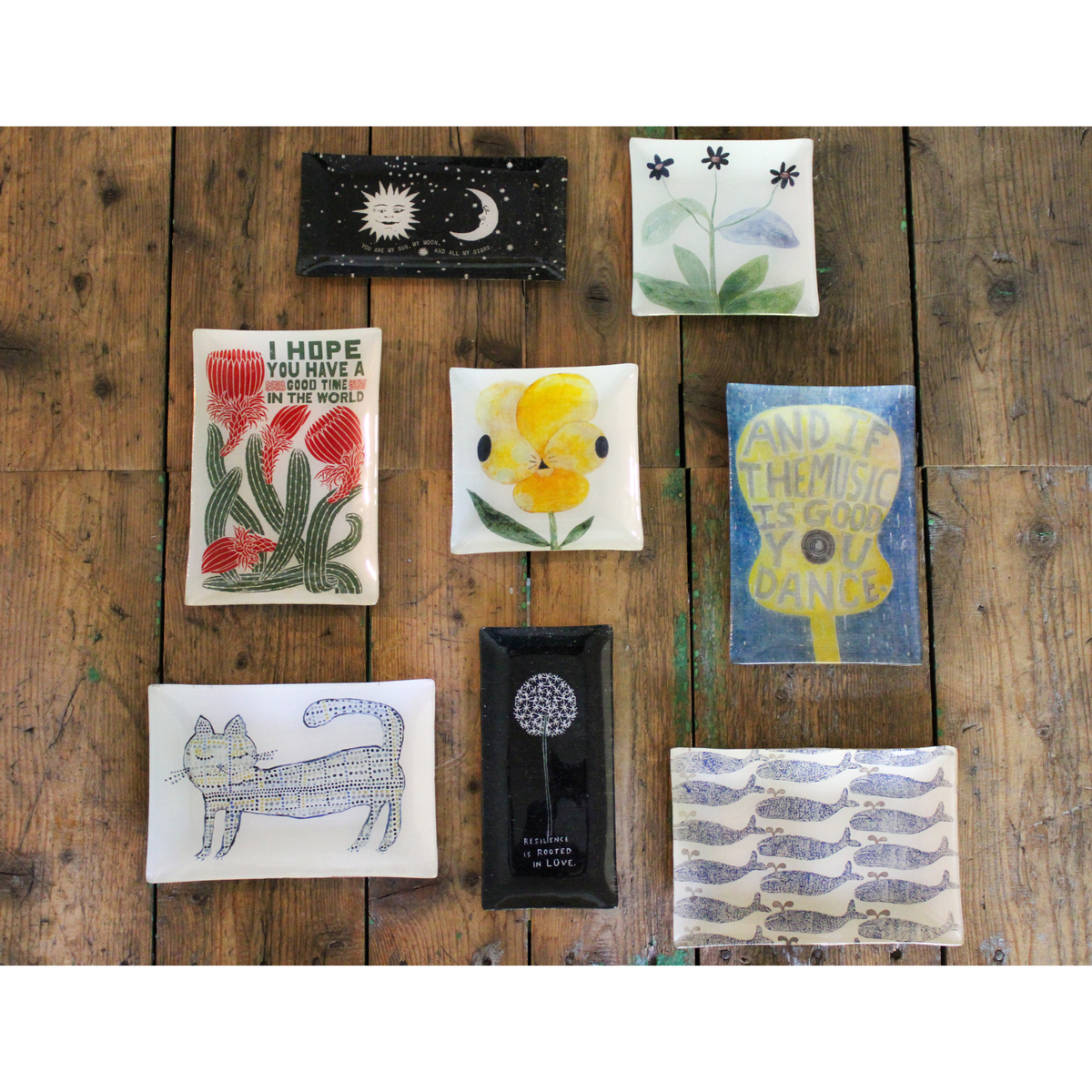 Rooted In Love Small Rectangle Decoupage Plate