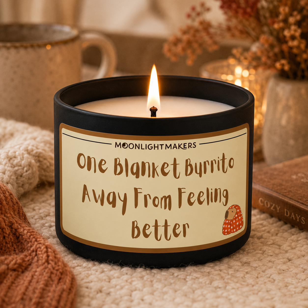 Fall Candle - One Blanket Burrito Away From... - 8oz, Soy