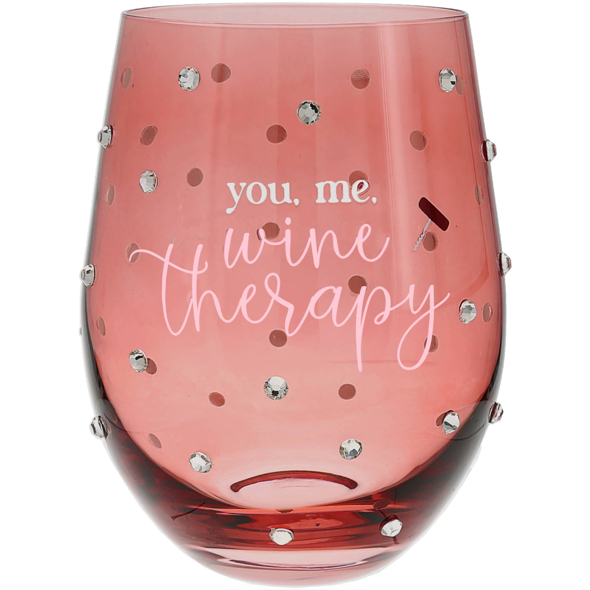 Wine Therapy - Gift Boxed 18 oz Stemless Wine Glass