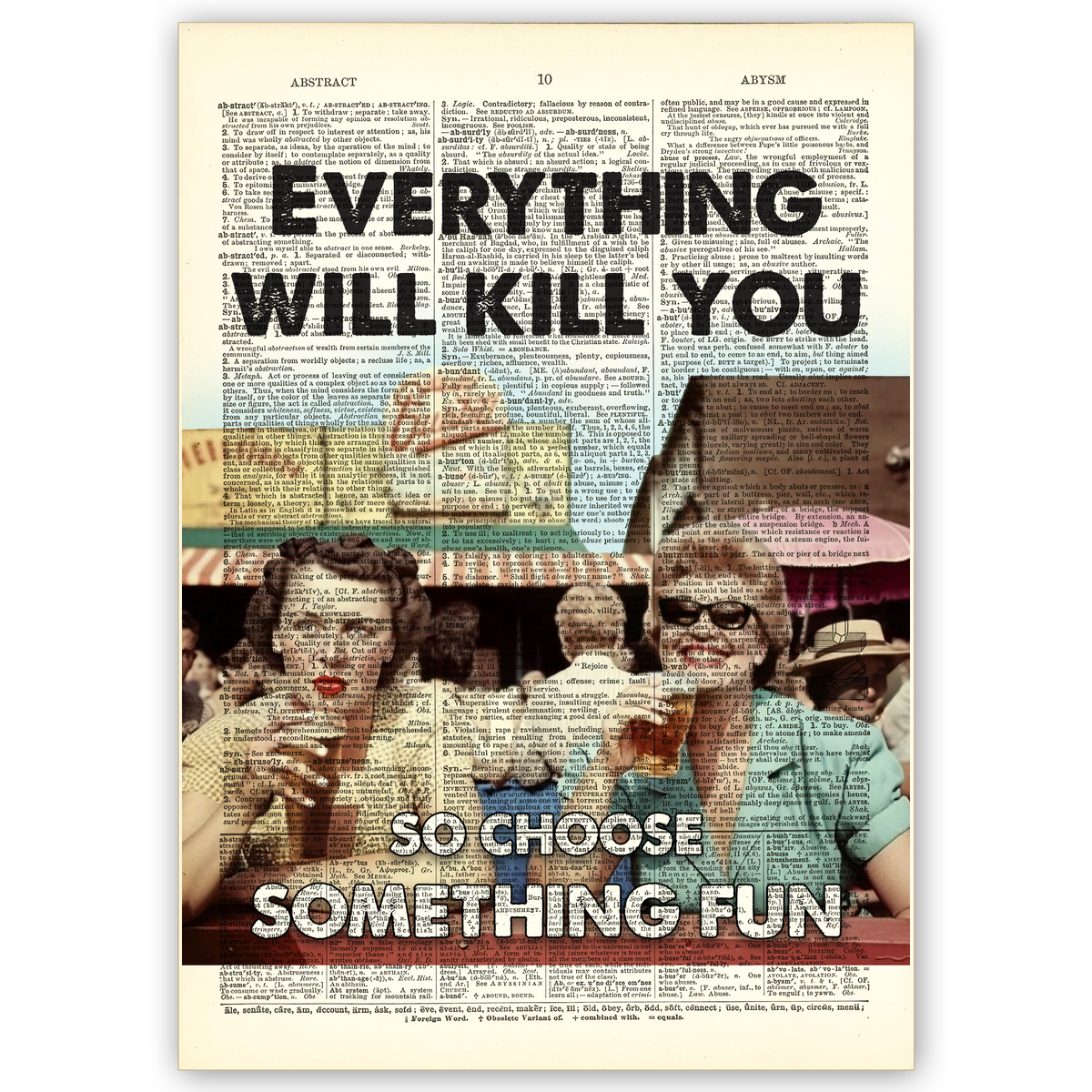 Art Print Dictionary Page | Vintage | Everything Will