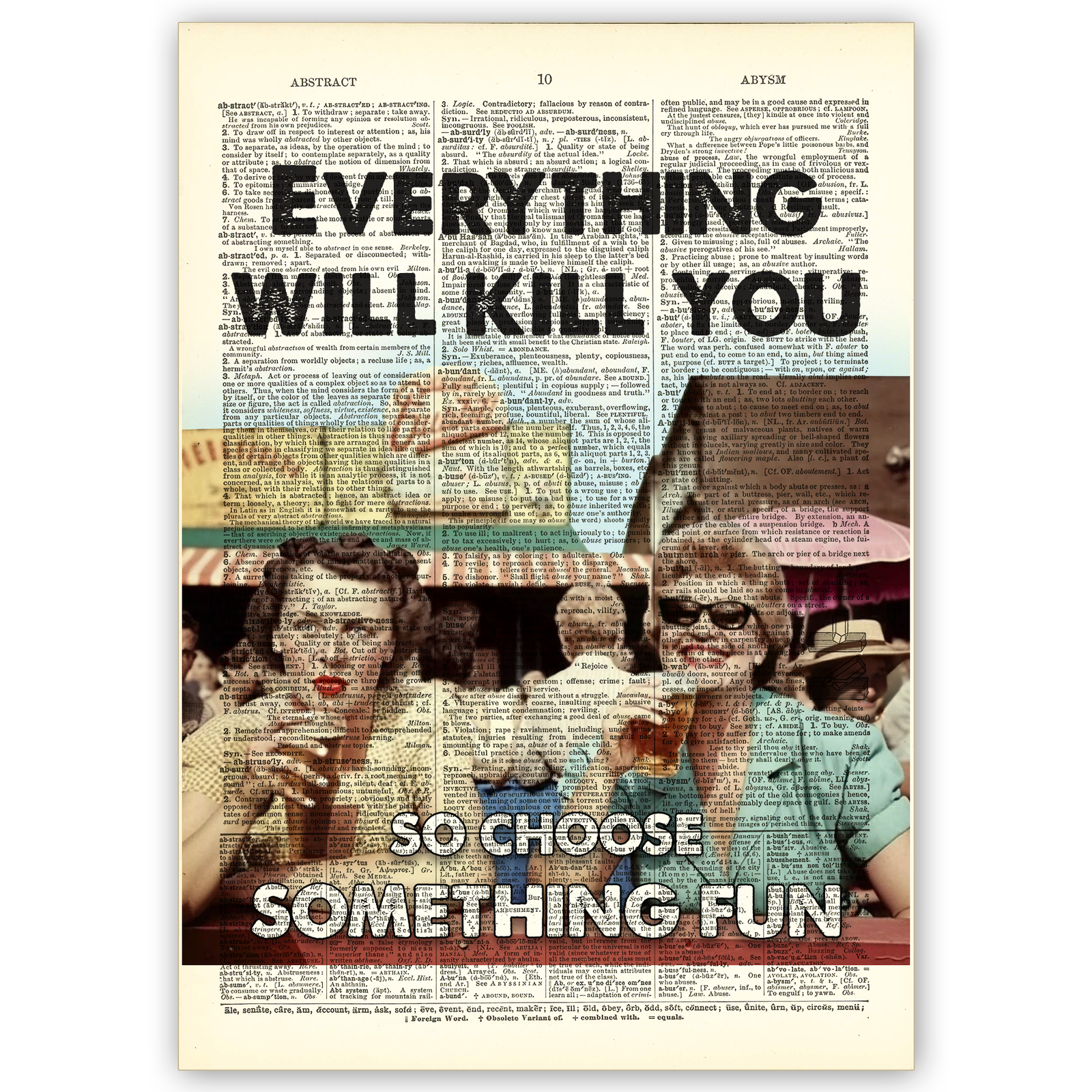 Art Print Dictionary Page | Vintage | Everything Will