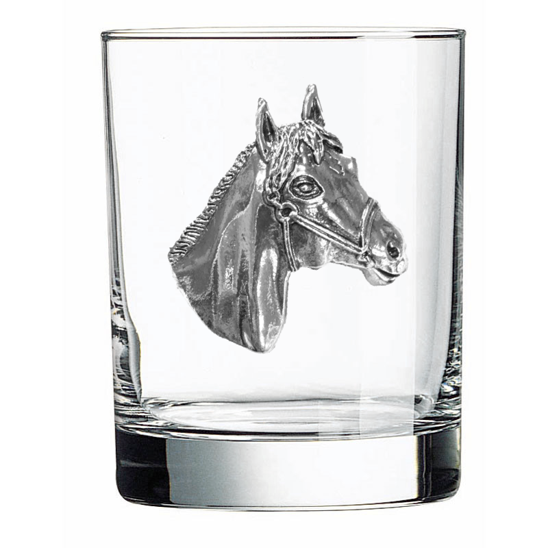 Silver Horse Head Double Old Fashioned