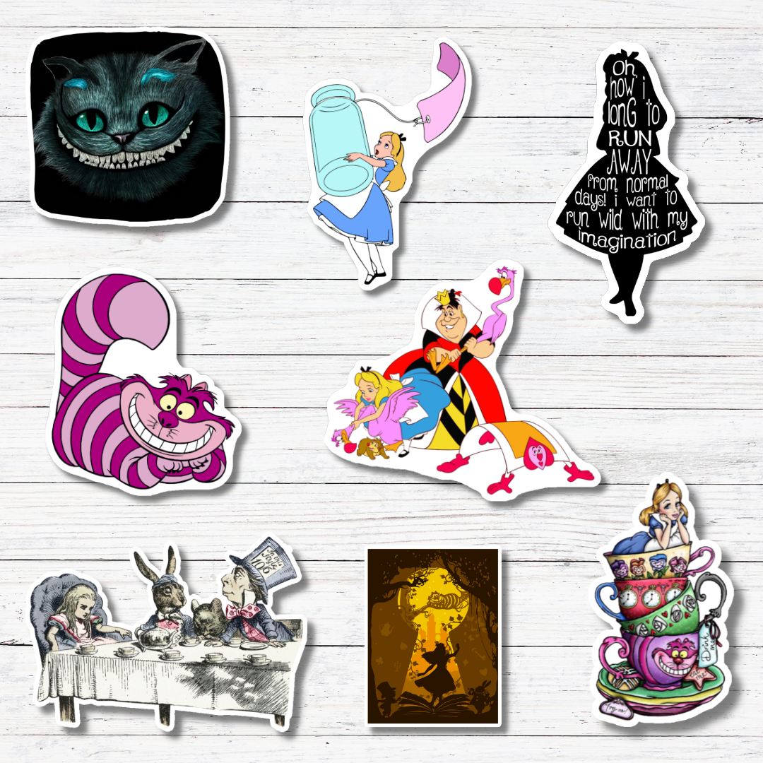 Cheshire Cat-Alice In Wonderland Sticker Matte Vinyl