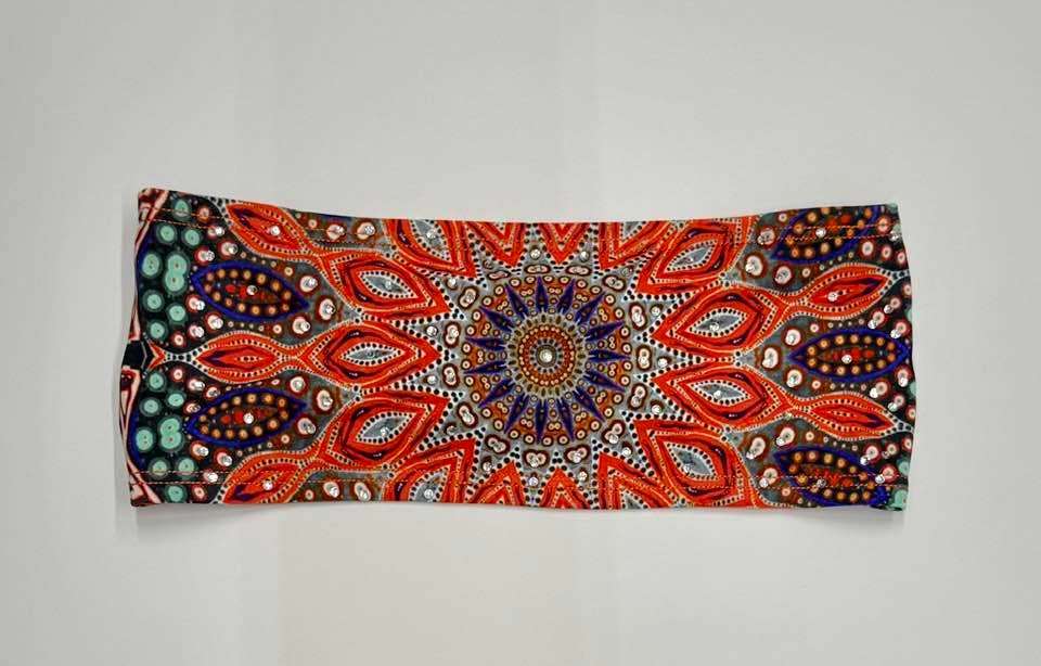 RAVEbandz The PRO - BLINGBANDZ- Wide Stretch Headband (Pinwheel)