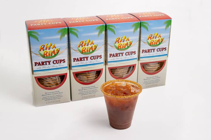 RitaRims Bloody Mary Flavored Pre Rimmed Cups