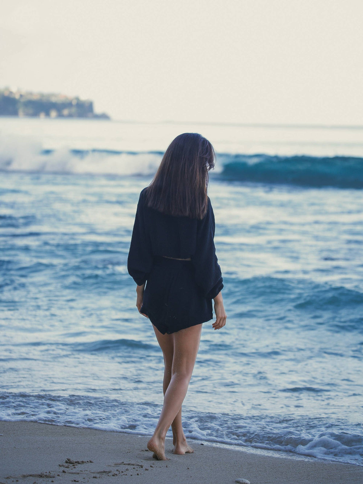 Echo Boy Short - Black | 100% Turkish Cotton: Choose Black or White