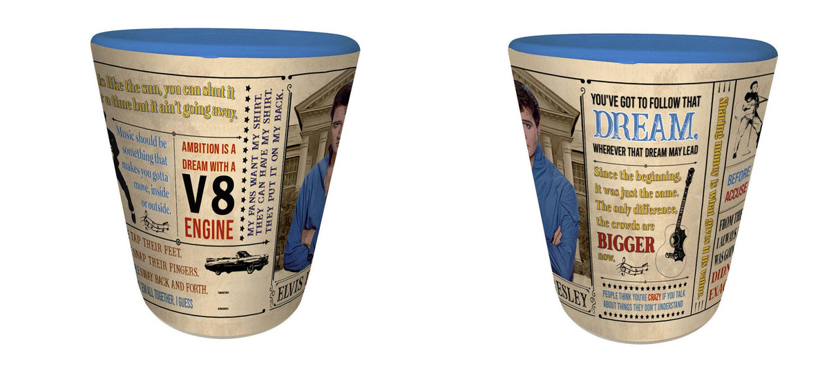 Elvis Shot Glass - Quotes