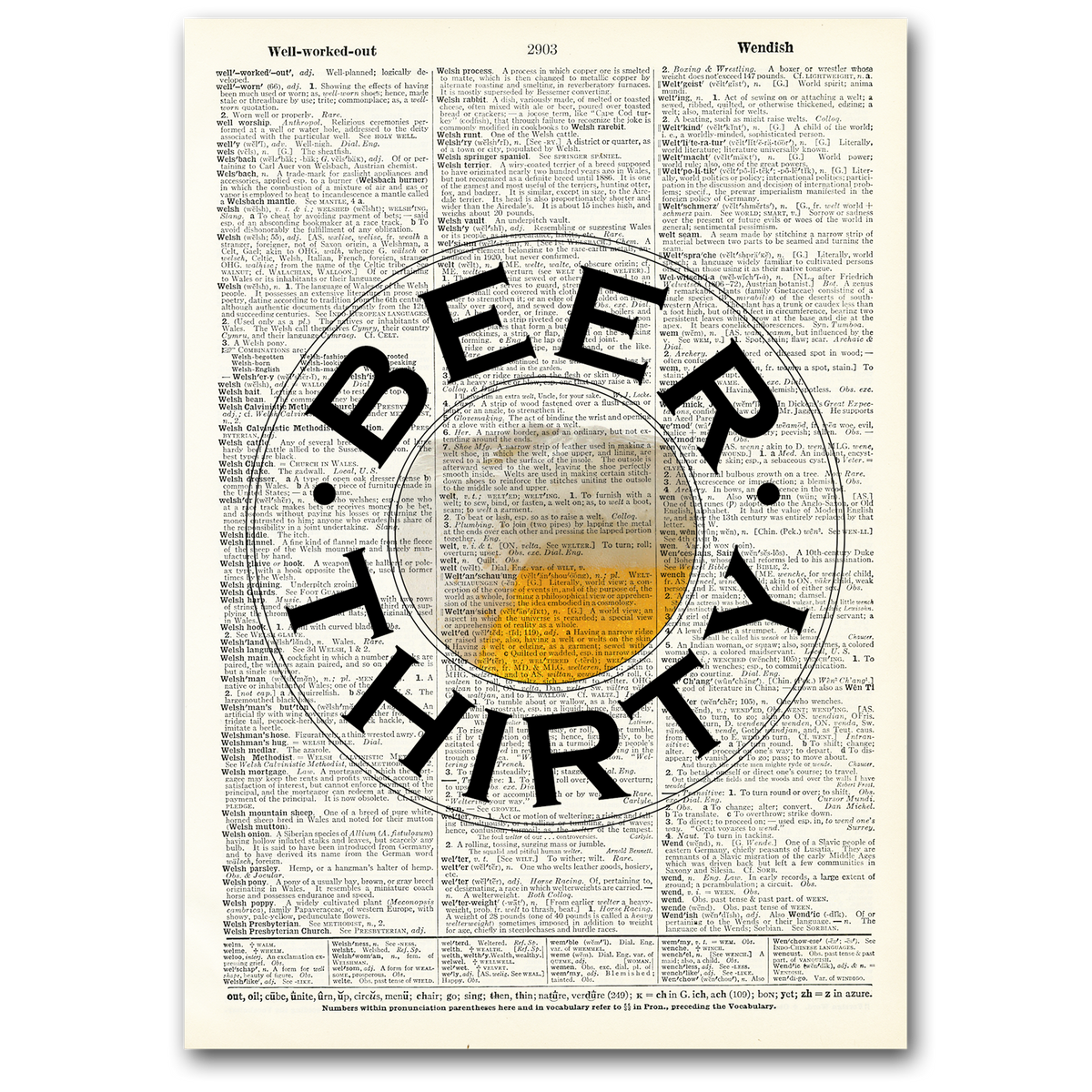 Art Print | Dictionary Page | Vintage | Beer Thirty