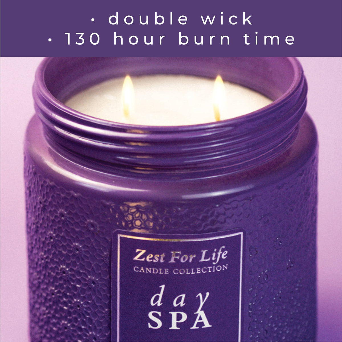 Day Spa – 28oz Zest For Life Luxury Candle Gift