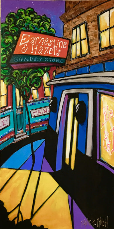 &quot;Blues-in at Earnestine and Hazel&#39;s&quot;  Print by David Lynch