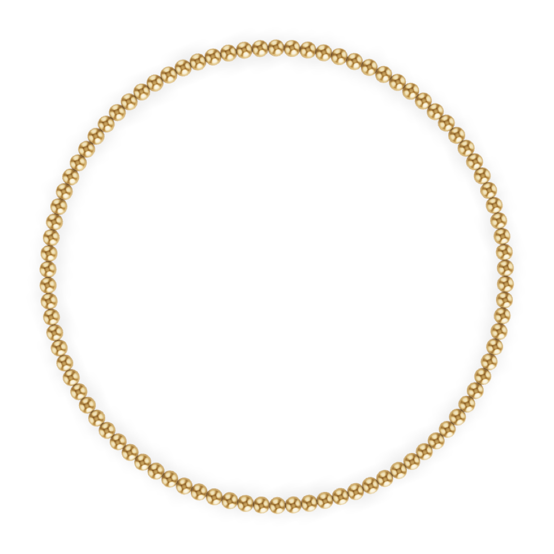 Gold or Silver Ball Bracelet: Gold / Multiple Bead Sizes