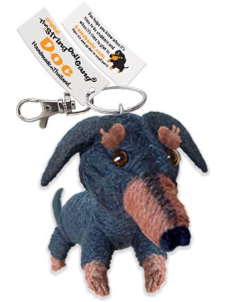 Doc the Dachshund String Doll Keychain