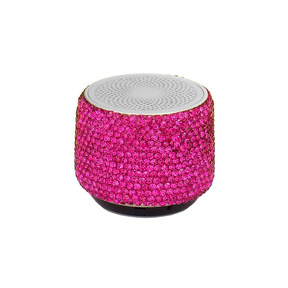 Mini Portable Bling Studded Wireless Speaker
: PEACH