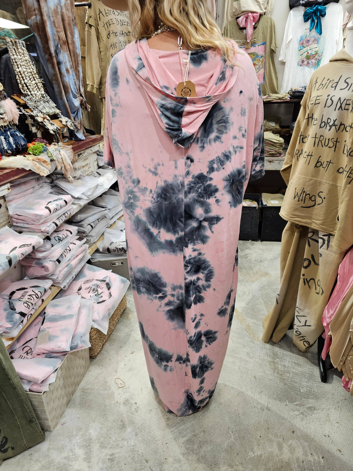Pink Cloud T-Shirt Dress