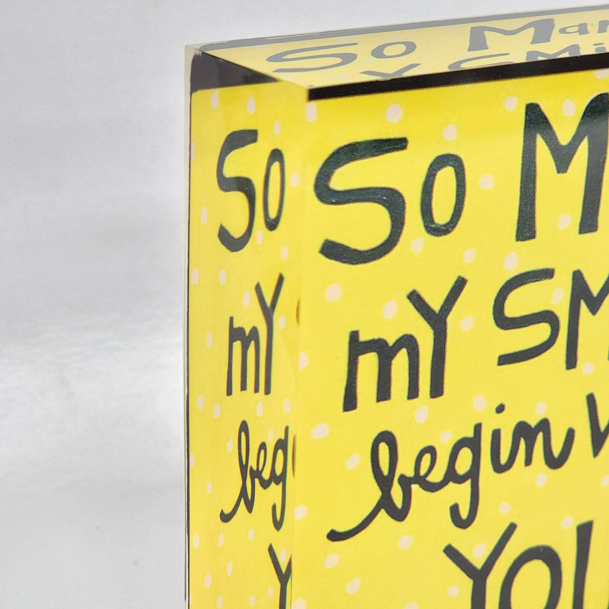 So Many Smiles Acrylic Block