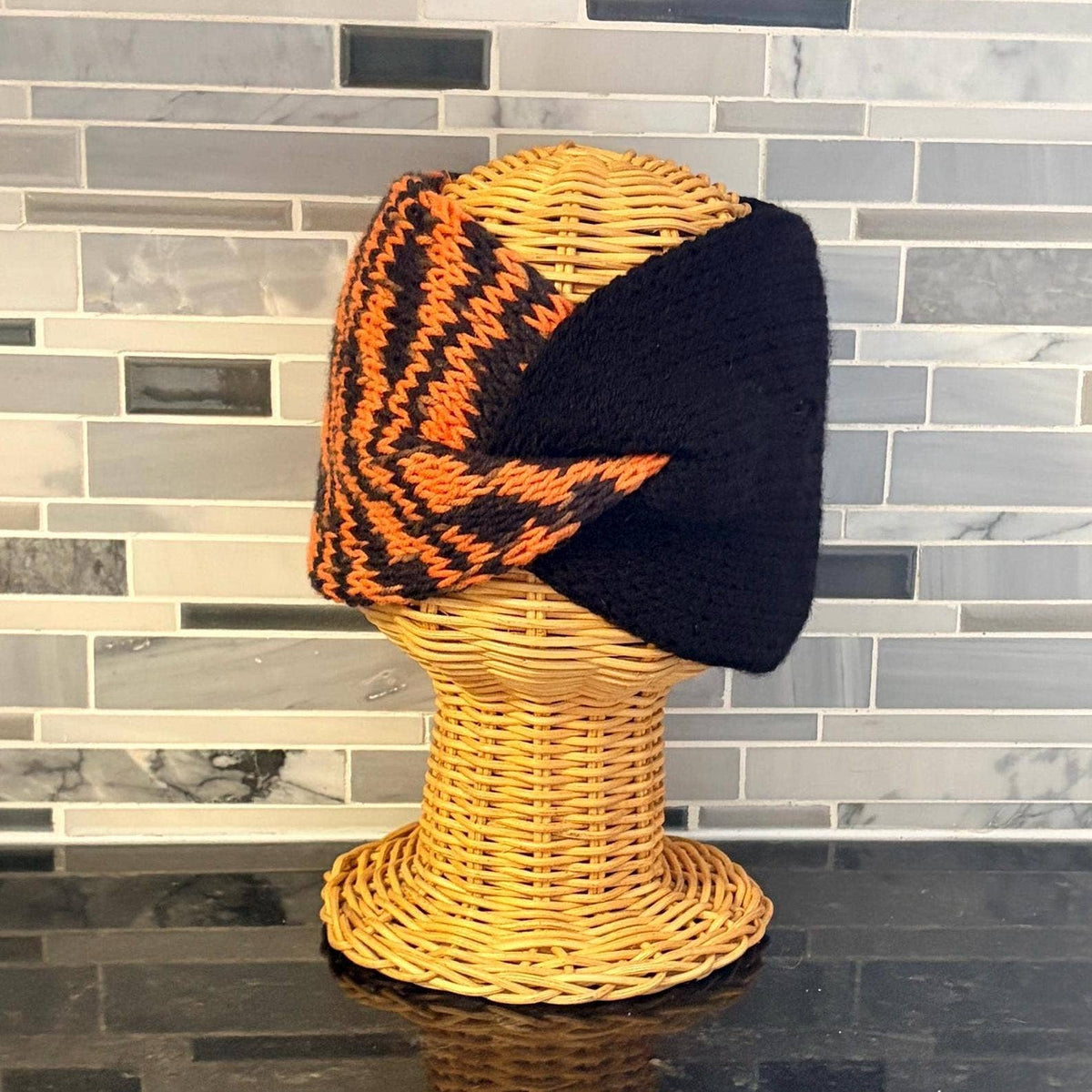 Tiger Stripe Knit Twist Headband | Cincinnati Team Spirit