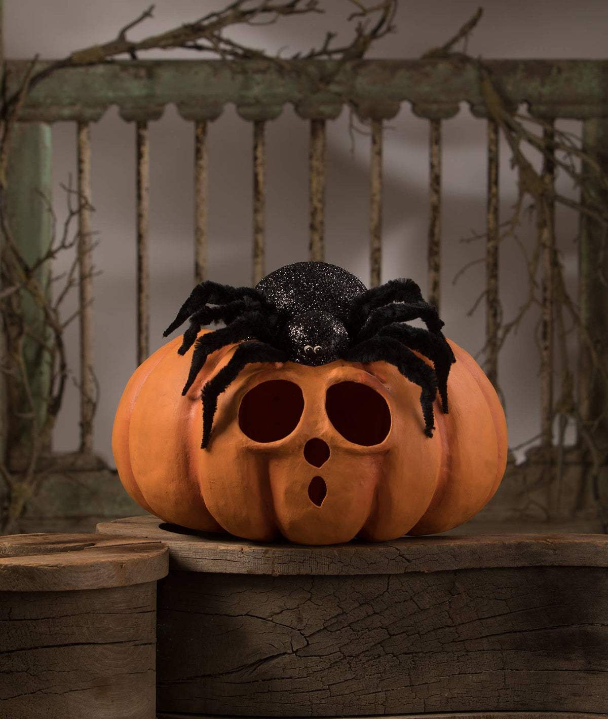 Spider on Pumpkin Jol