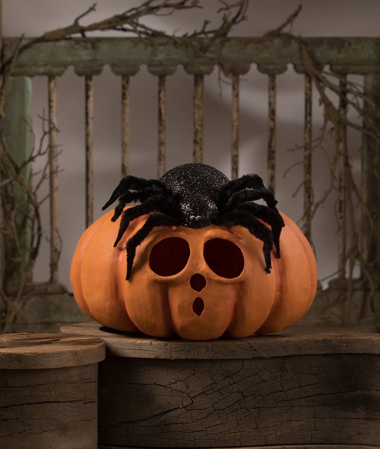 Spider on Pumpkin Jol