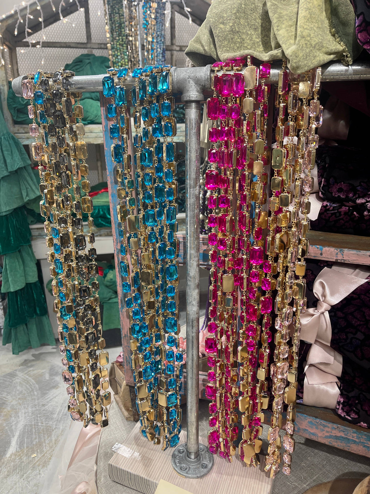 Crystals Galore Double Wrap Necklace