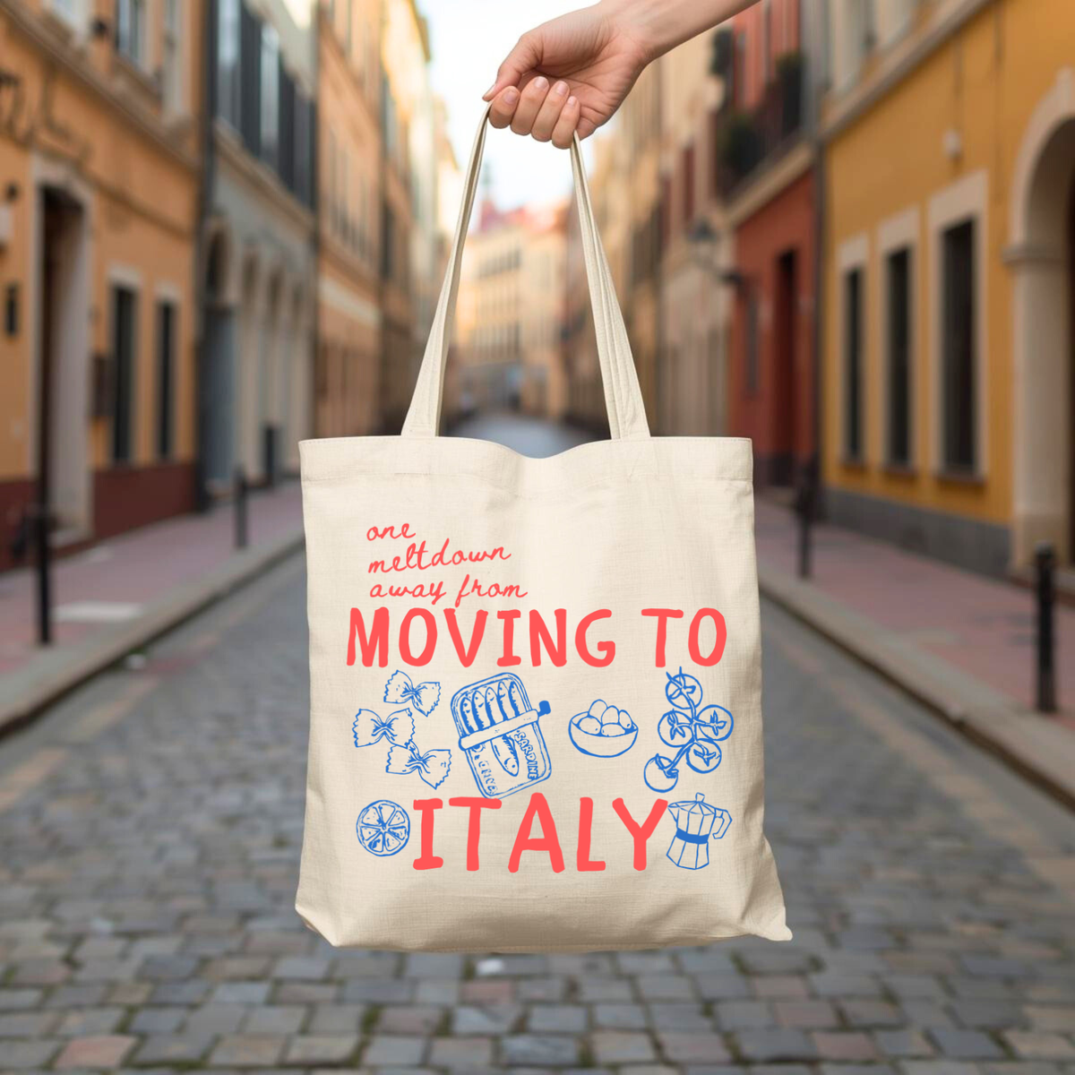 One Meltdown Away... - Colorful Tote Bag
