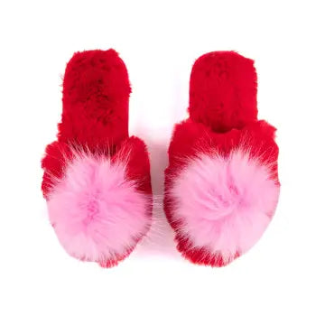 Amor Slippers, Red