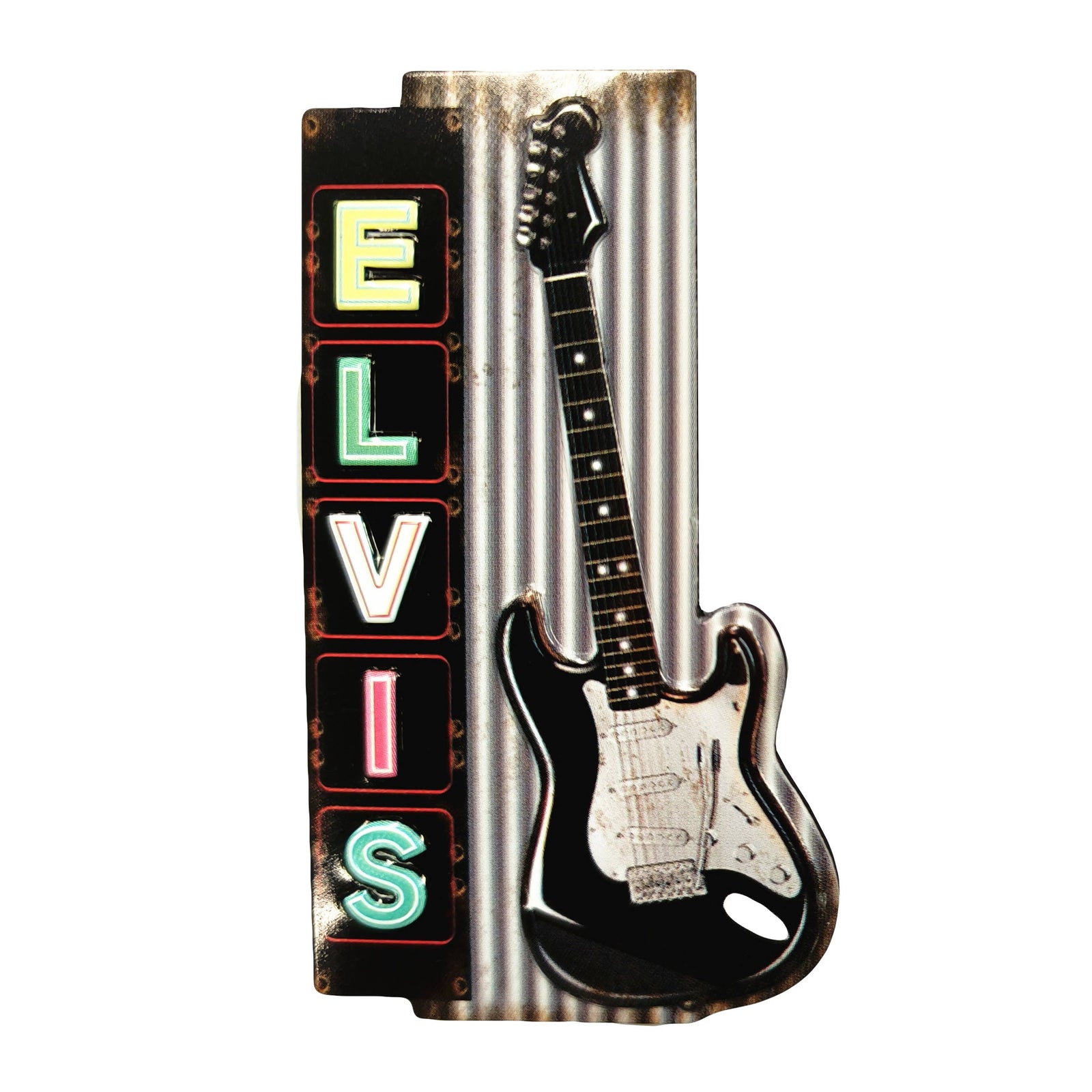 Elvis Magnet - Corrugated Sign